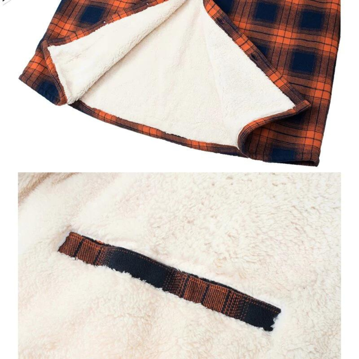 Geruite fleece jas voor heren – Thomas
