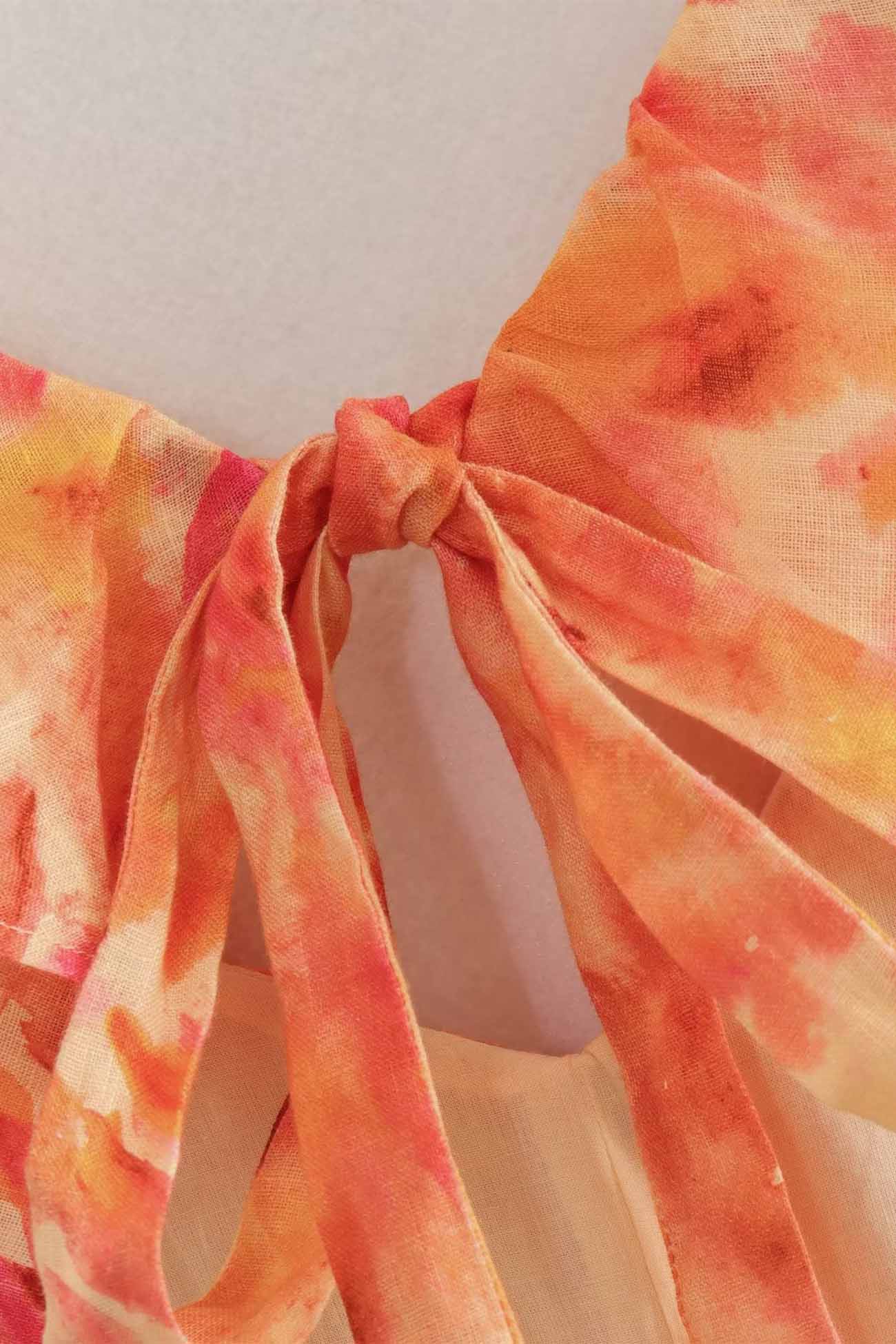 Bloemenjurk met ruffles voor dames in romantische stijl – Alira