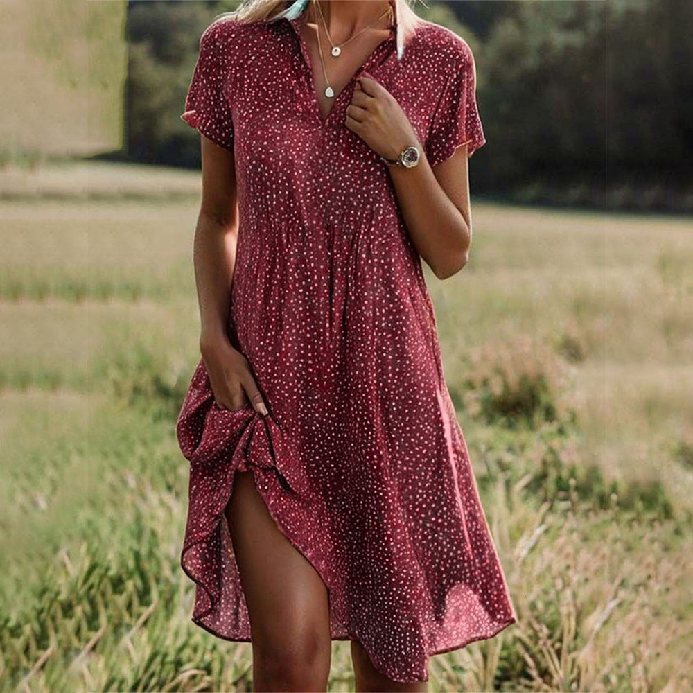 Flowy Midi Jurk met Bloemenprint voor Zomer – Els
