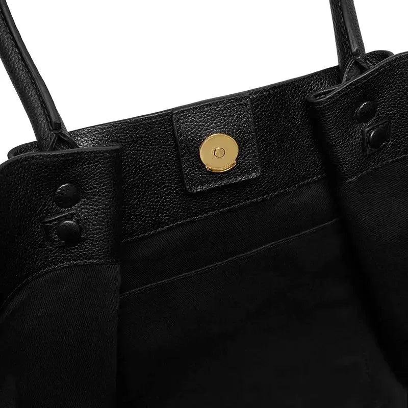 Leren tote bag voor dames met laptopvak – Arvella
