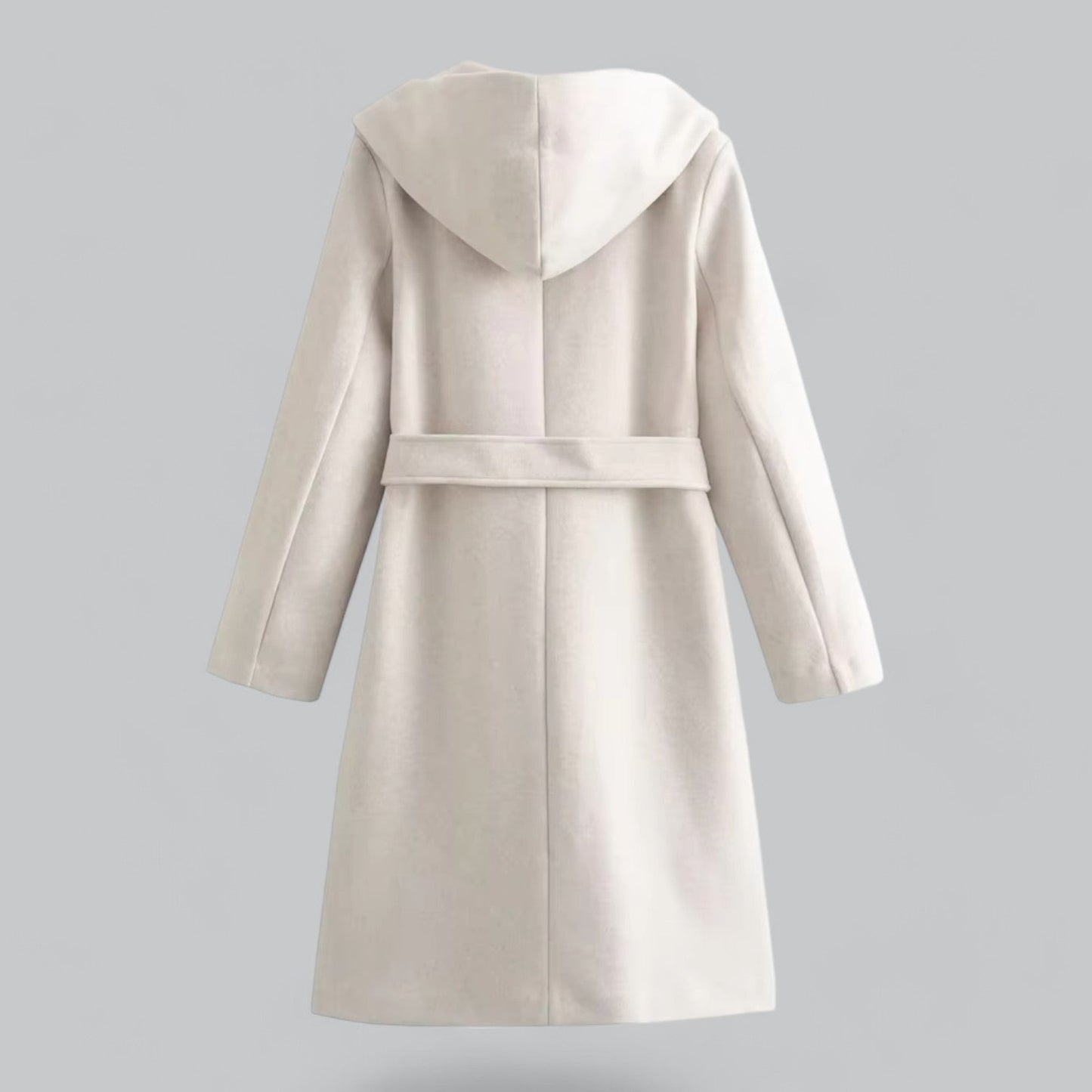 Casual trenchcoat met capuchon en ceintuur voor dames – Marit