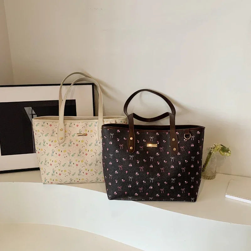Vegan tote bag met strikdetail voor dames – Noraly