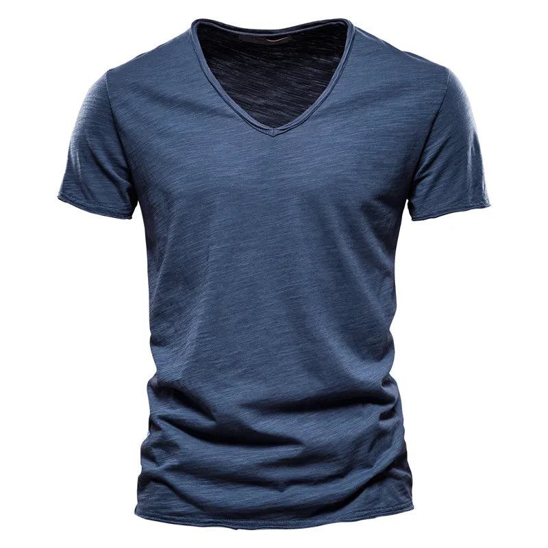 Ademend katoenen zomershirt met slim fit – Milan