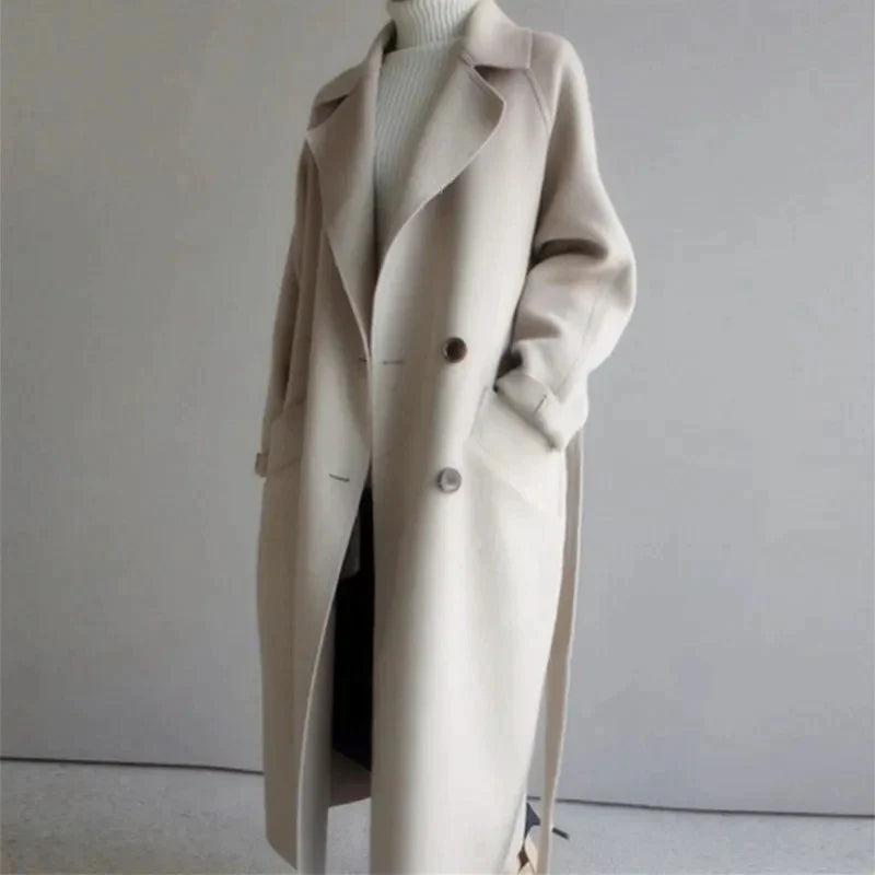 Elegante wintermantel met luxe afwerking voor dames – Evelyn