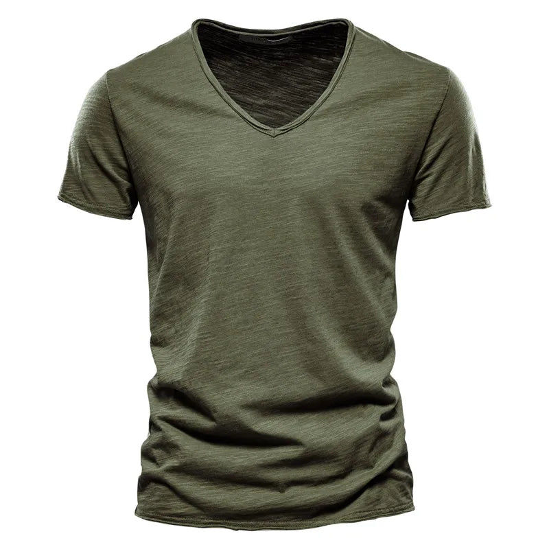 Ademend katoenen zomershirt met slim fit – Milan
