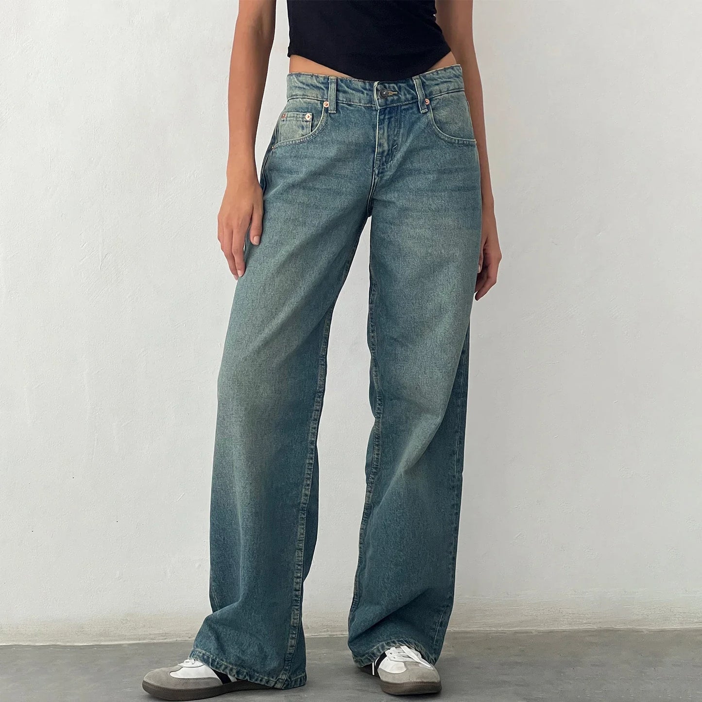 High Waist Wide-Leg Damesjeans in Diverse Kleuren – Ysella