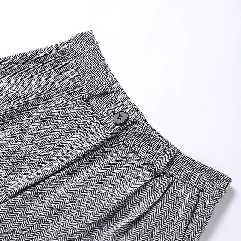 Visgraat top, jas en broek set voor dames – Olivia