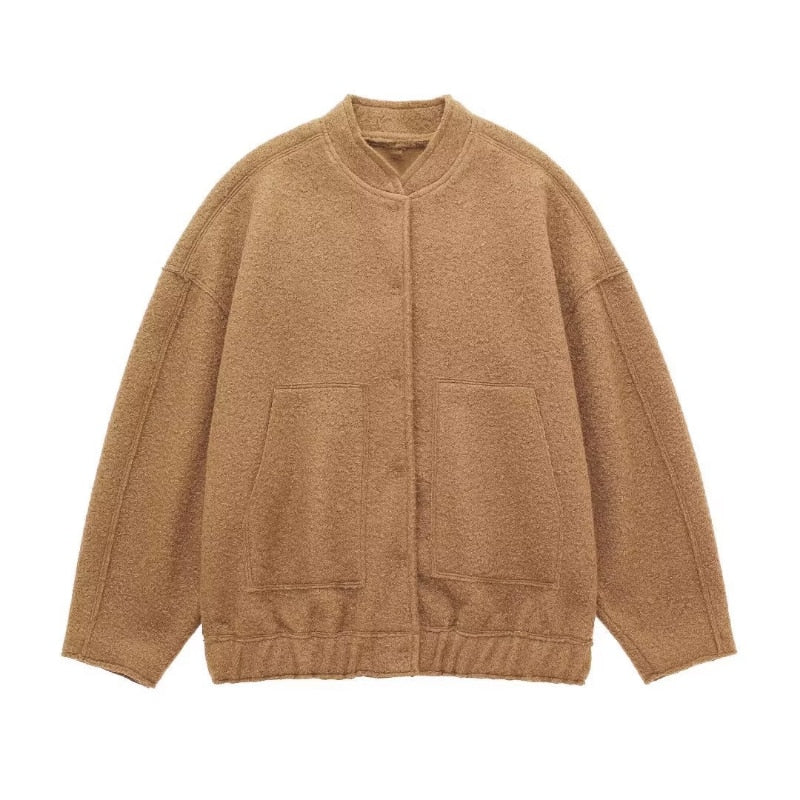 Elegante wollen winterjas voor dames – Genevra