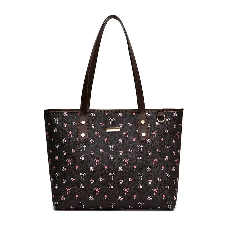 Vegan tote bag met strikdetail voor dames – Noraly
