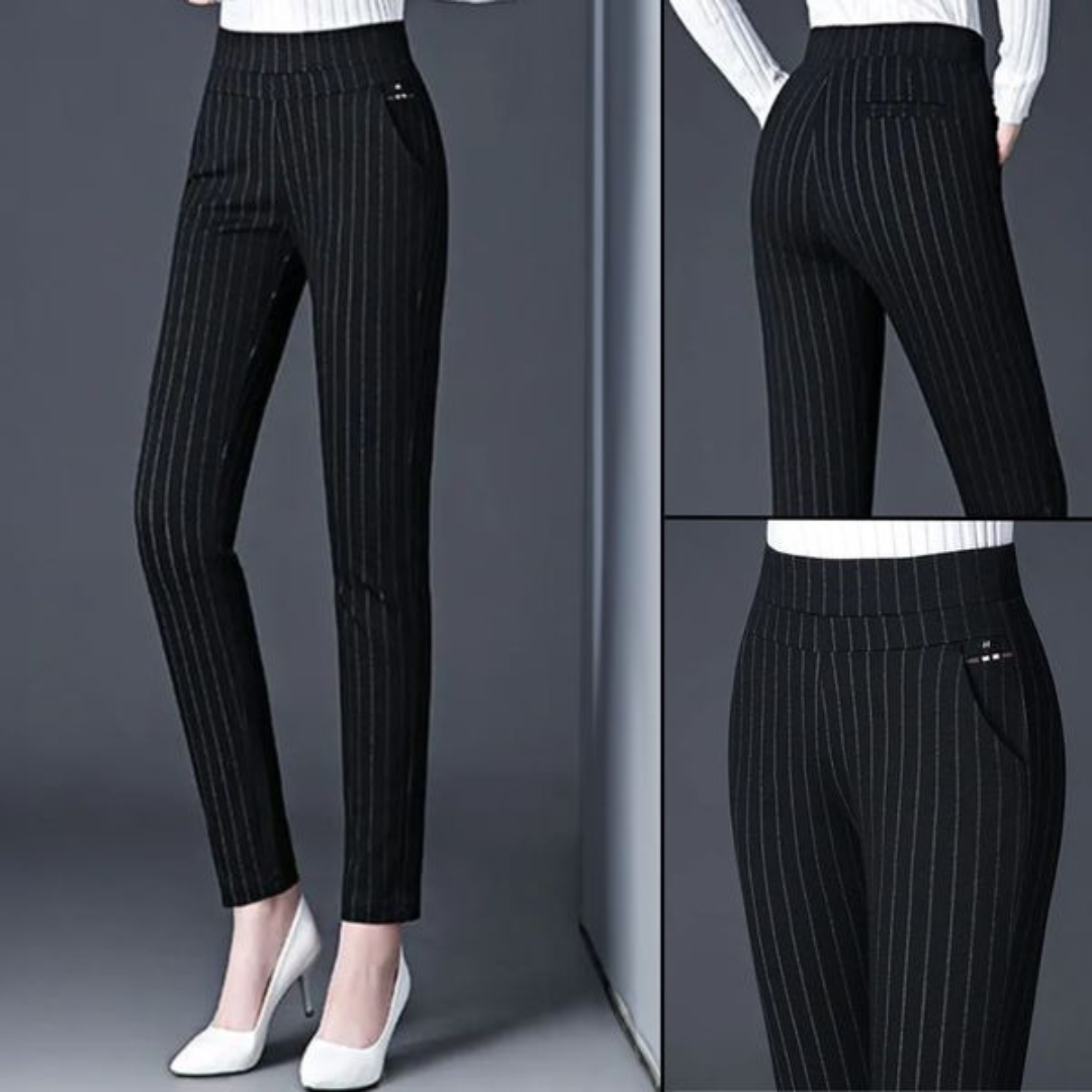 Hoge taille rechte broek voor dames – Sophie