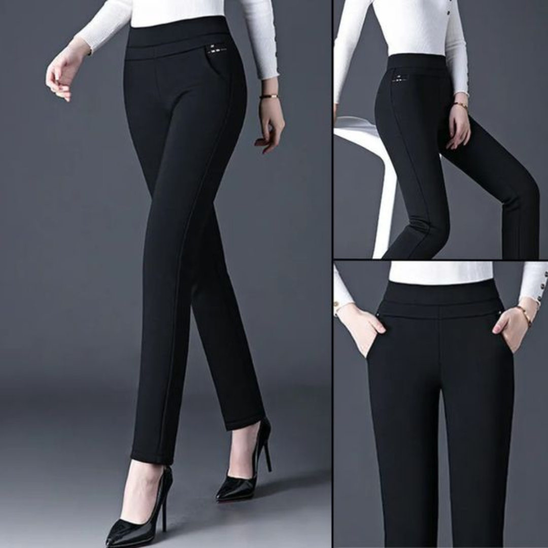 Hoge taille rechte broek voor dames – Sophie