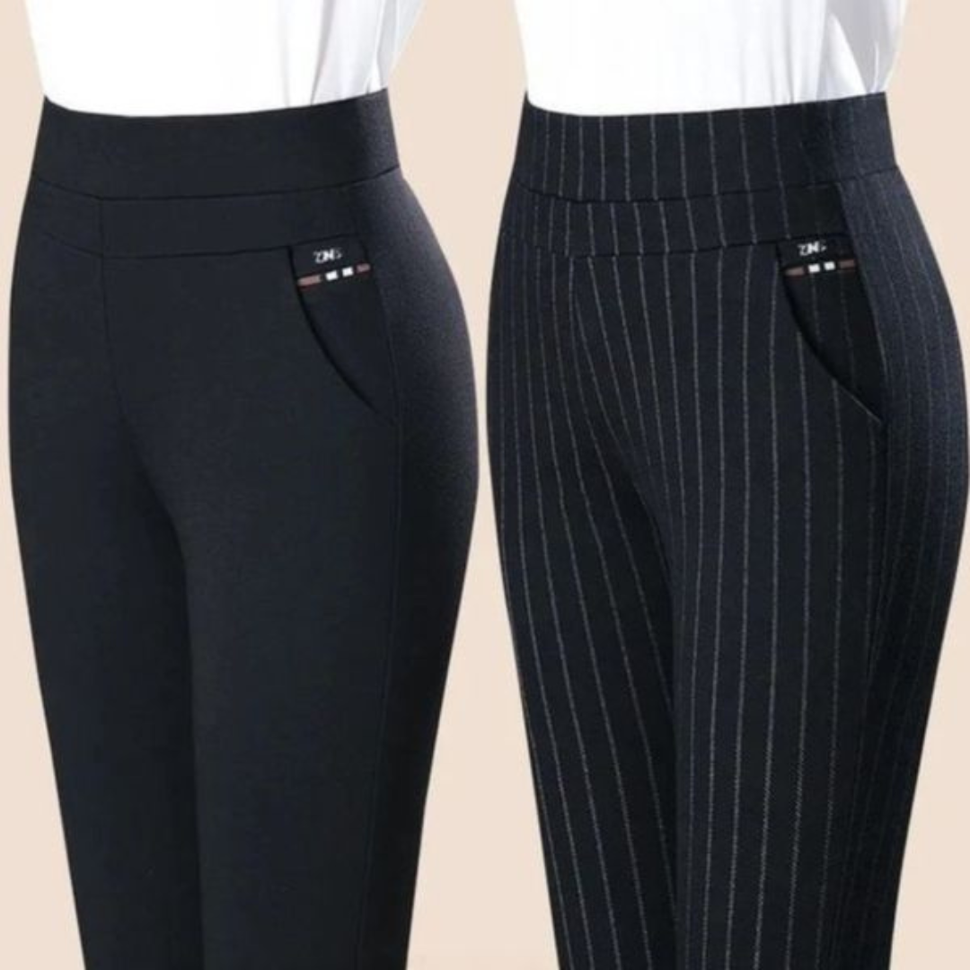 Hoge taille rechte broek voor dames – Sophie