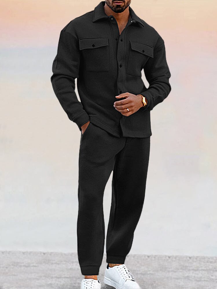 Slim-Fit Athleisure Jas & Broeken Set voor Heren – Milan