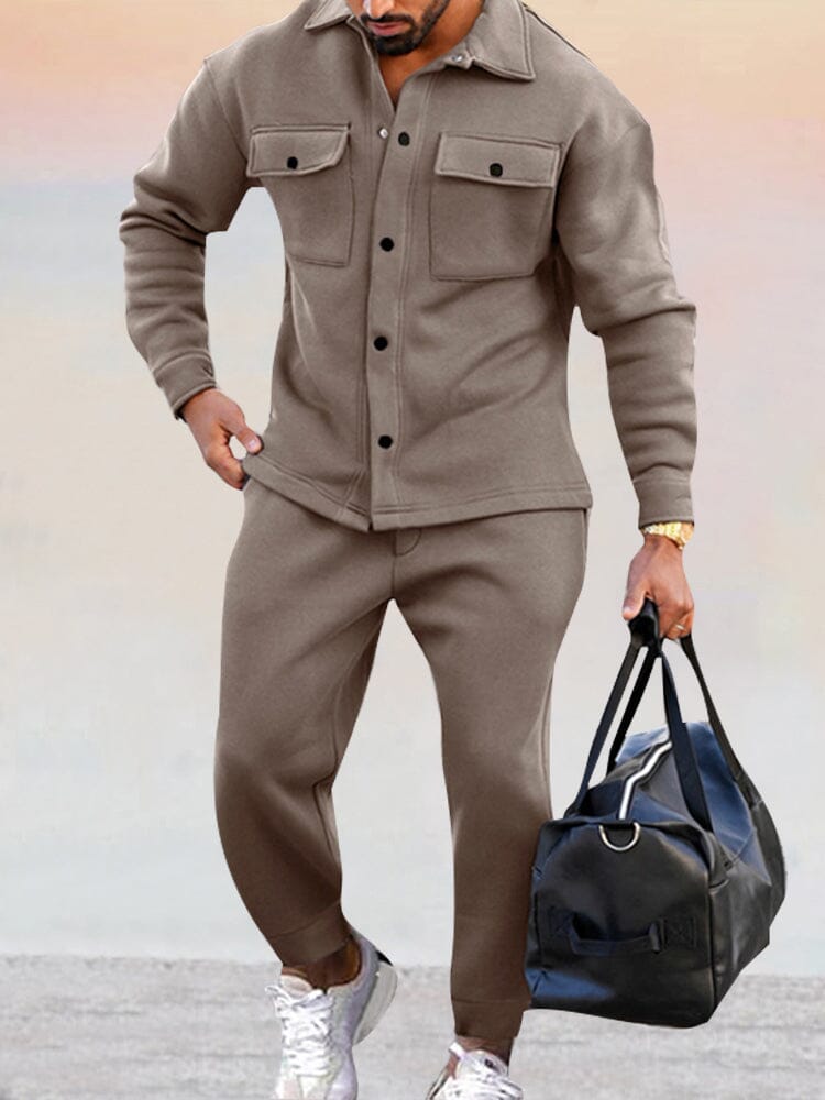 Slim-Fit Athleisure Jas & Broeken Set voor Heren – Milan