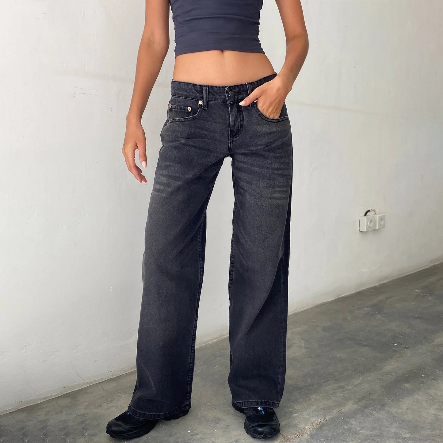 High Waist Wide-Leg Damesjeans in Diverse Kleuren – Ysella