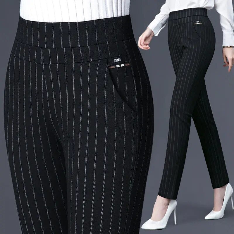 Hoge taille rechte broek voor dames – Sophie