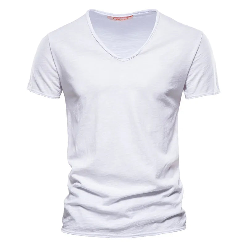Ademend katoenen zomershirt met slim fit – Milan