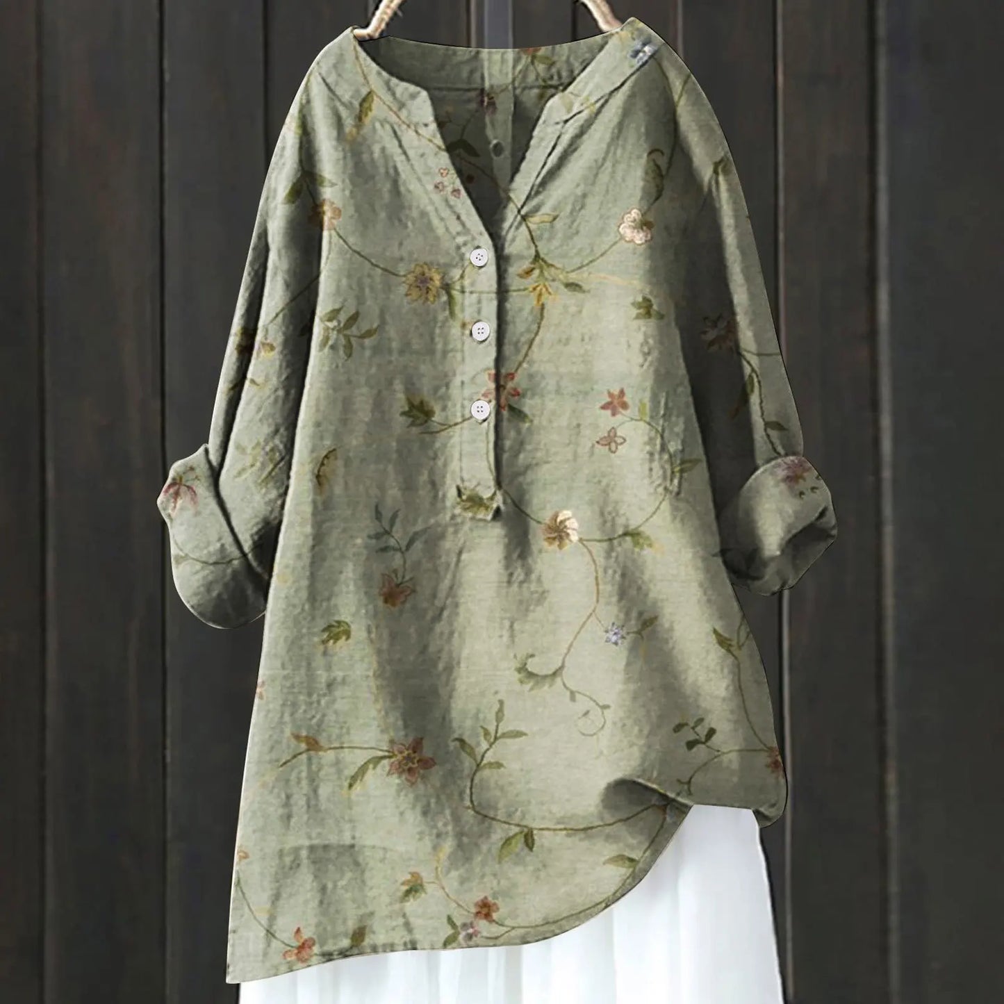 Damesblouse met bloemenprint en elegant ontwerp – Liora