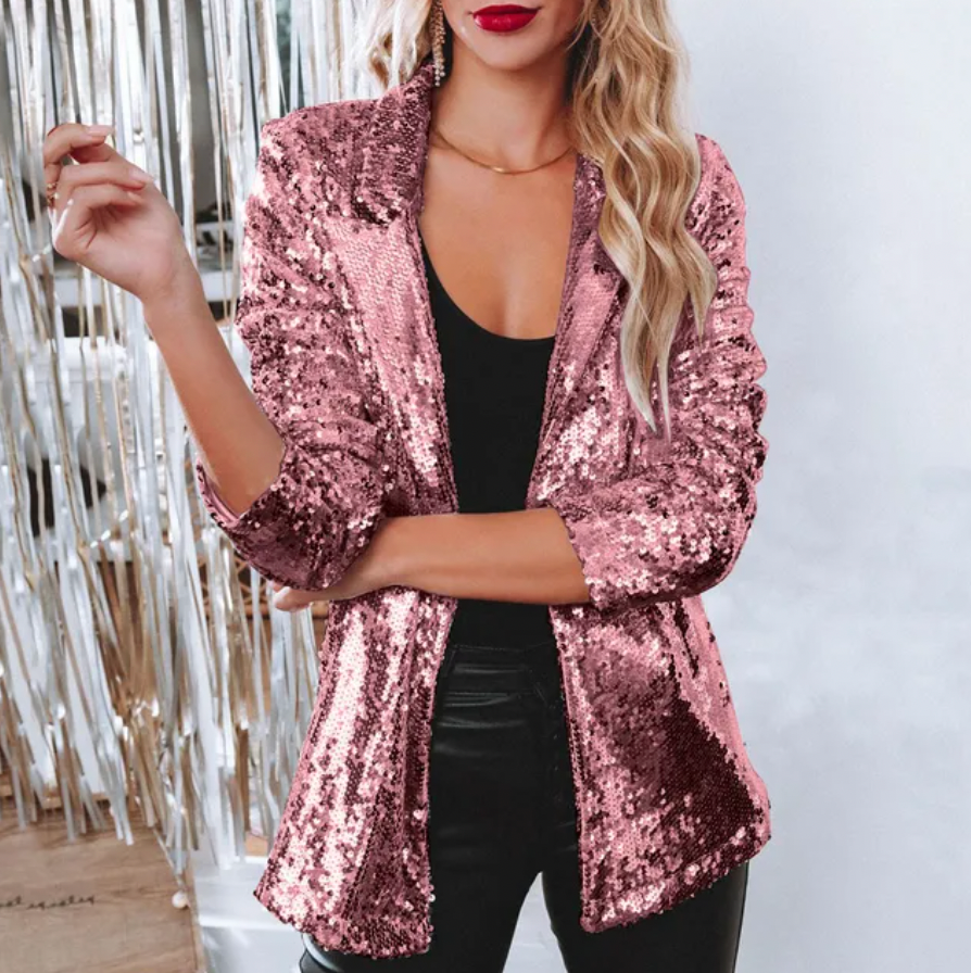 Blazer Met Glitteraccenten – Mila