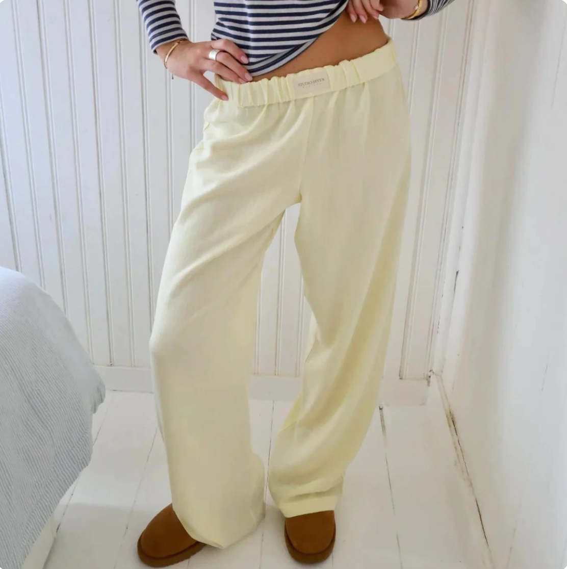 Linnen broek voor dames met elegante fit – Laura