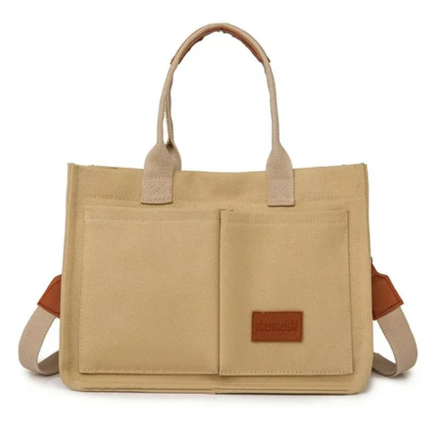 Elegante canvas schoudertas voor dames – Rilana