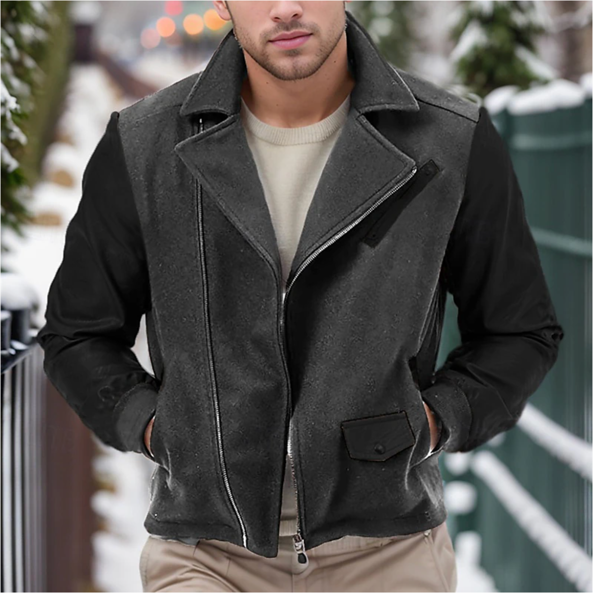 Stoere leren winterjas voor heren – Jack