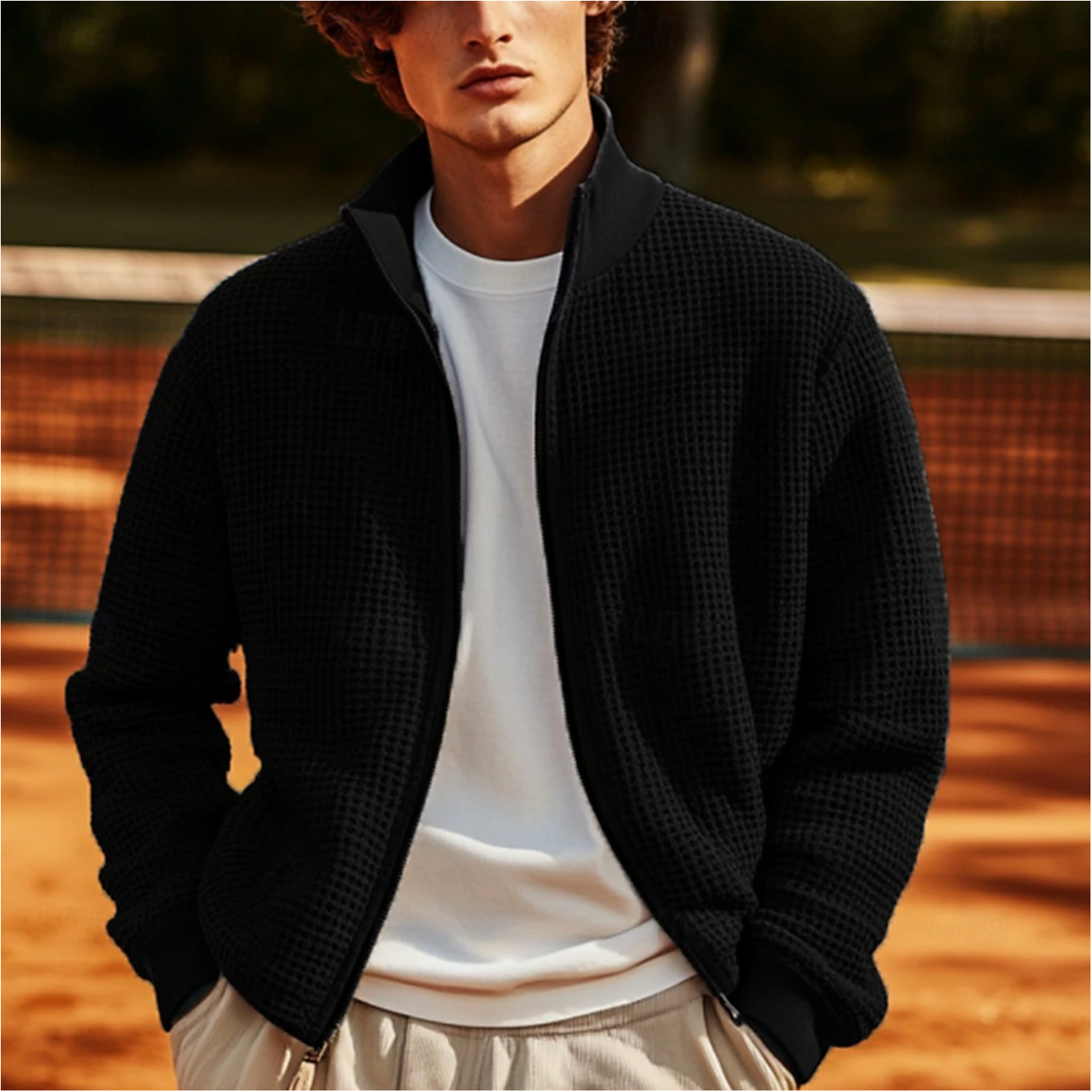 Heren sweater met rits voor elke dag – Thomas