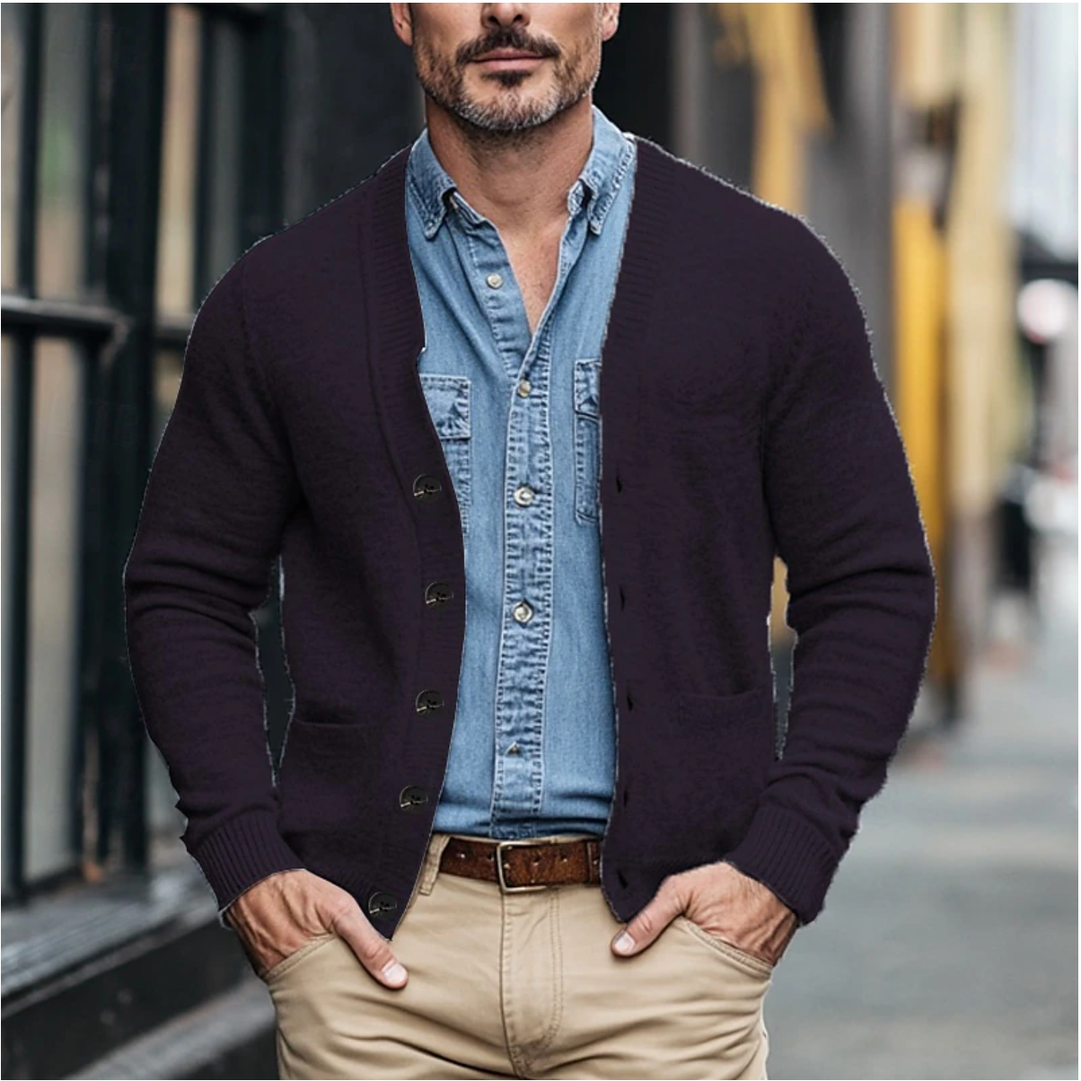 Stijlvolle gebreide cardigan voor heren – Raymond
