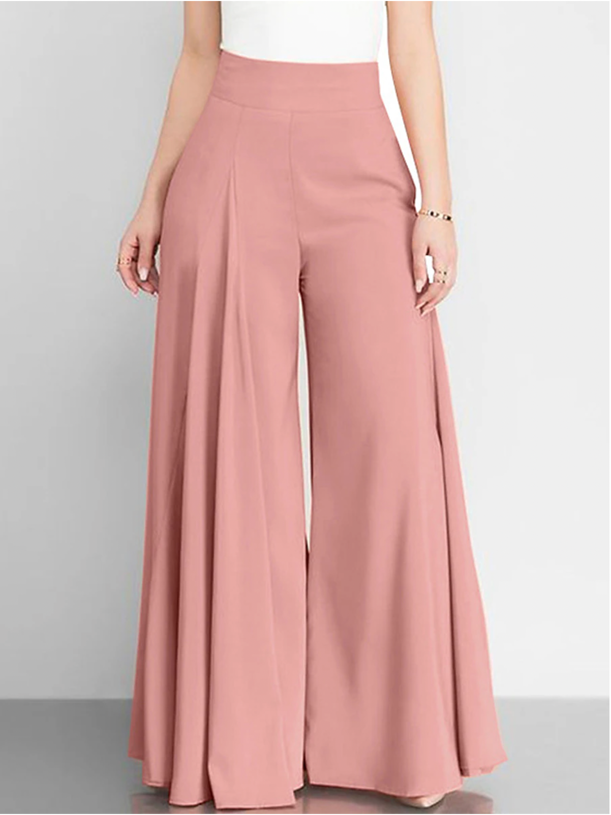 Elegante high-waisted wijde broek voor dames – Isabelle