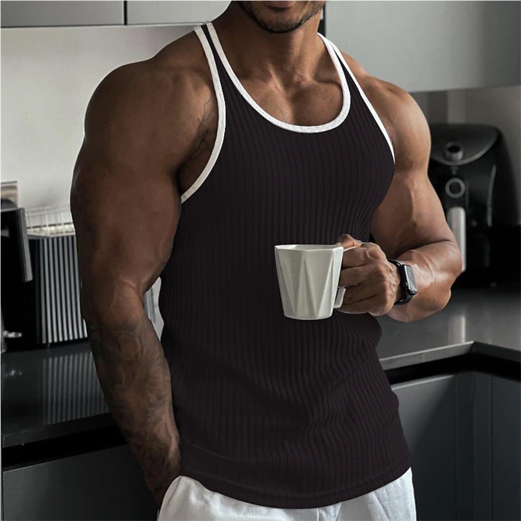 Ademende heren tanktop voor casual stijl – Silvio