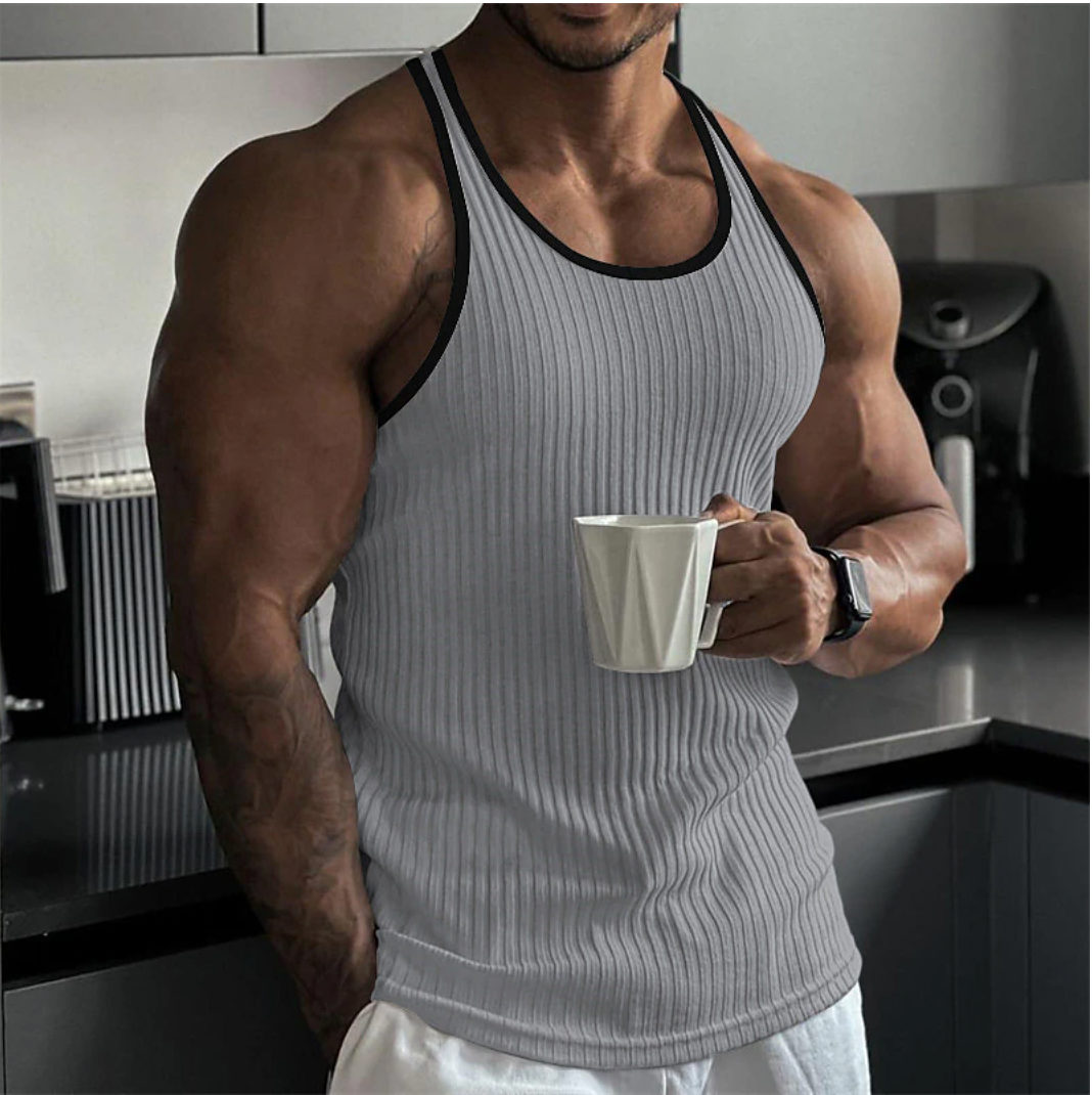 Ademende heren tanktop voor casual stijl – Silvio