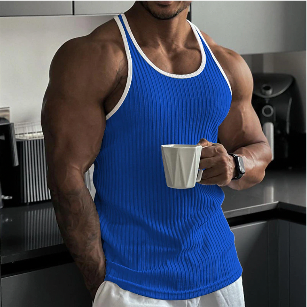 Ademende heren tanktop voor casual stijl – Silvio