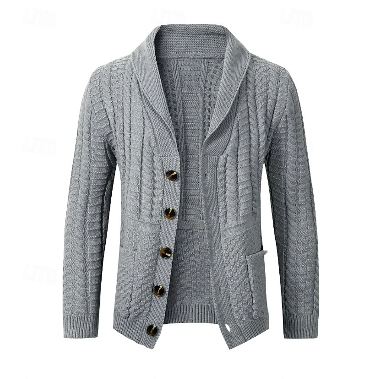 Klassieke heren cardigan met knoopsluiting – Noah