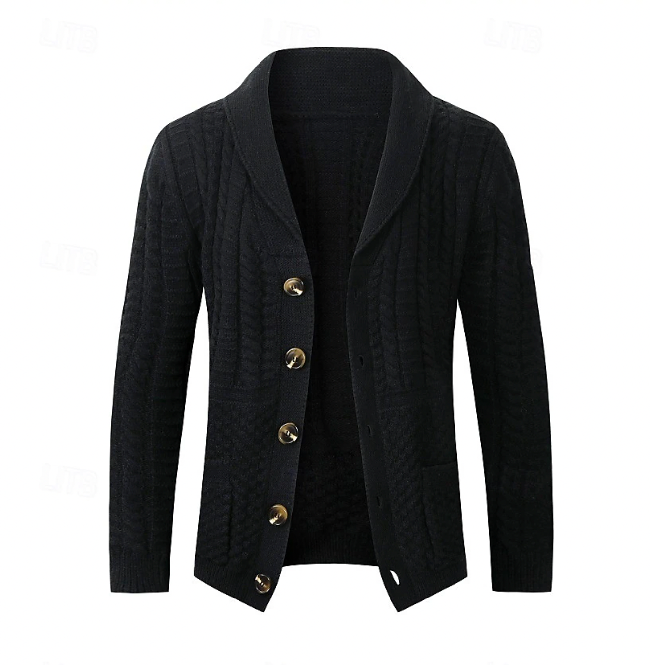 Klassieke heren cardigan met knoopsluiting – Noah