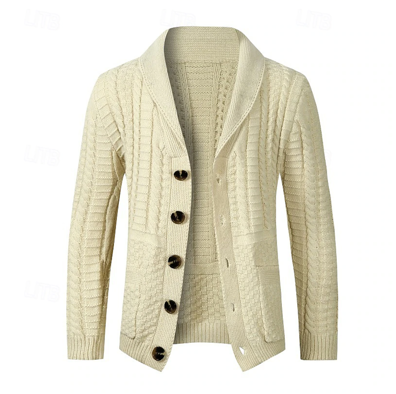 Klassieke heren cardigan met knoopsluiting – Noah