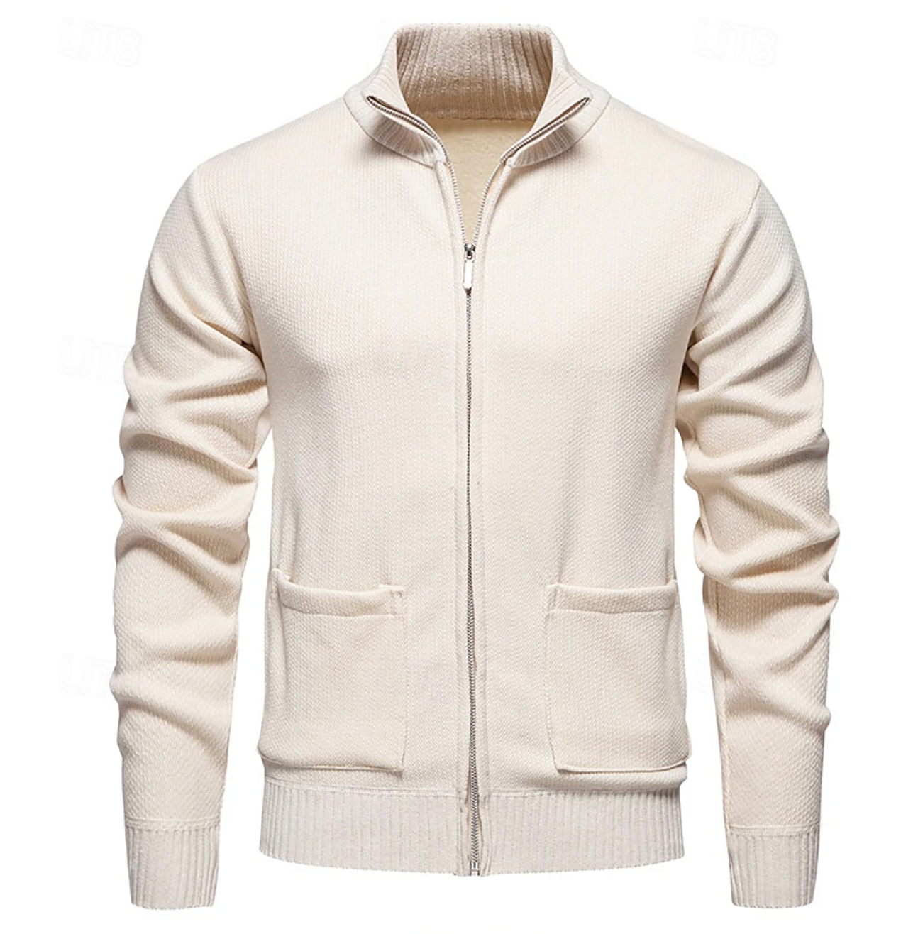 Kasjmier heren cardigan met ritssluiting – Laurent