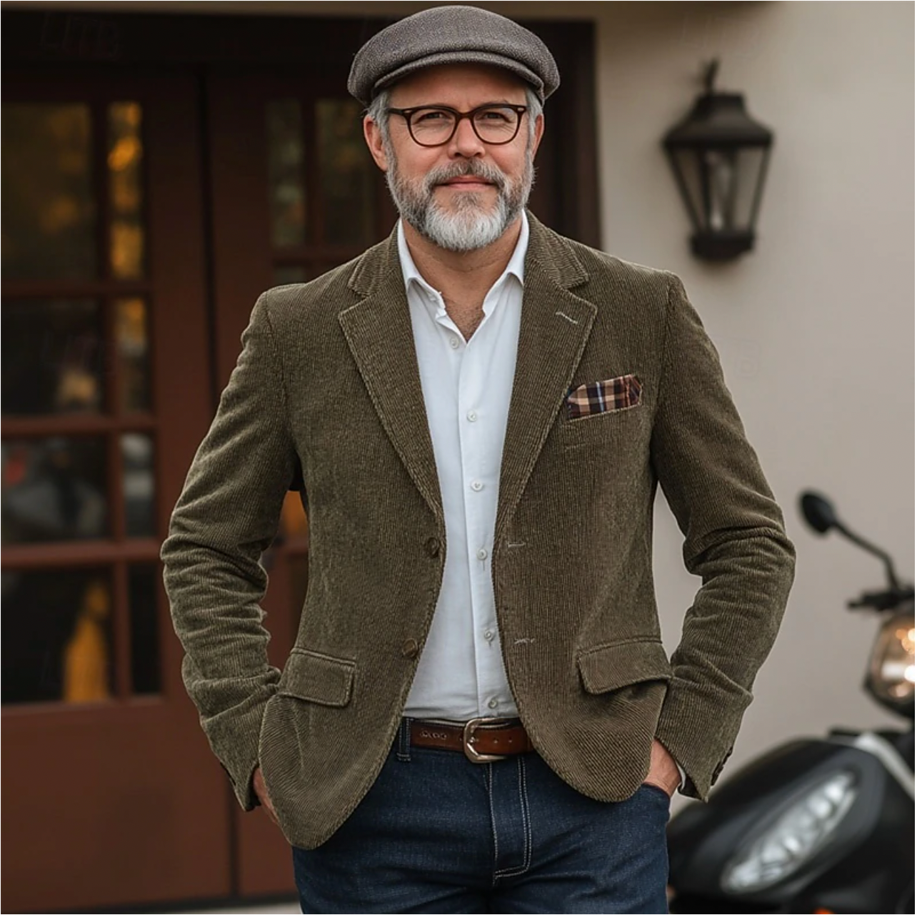 Corduroy Herenblazer Groen – Stijlvolle Look voor Jan