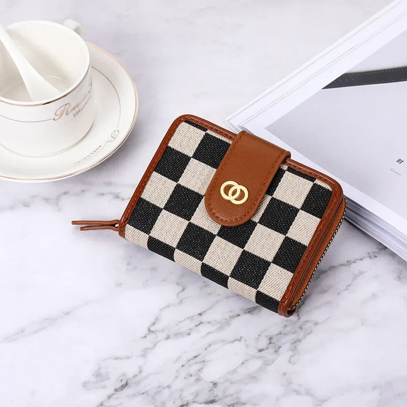 Compacte PU leren portemonnee voor dames – Zafina