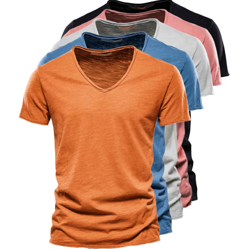 Ademend katoenen zomershirt met slim fit – Milan