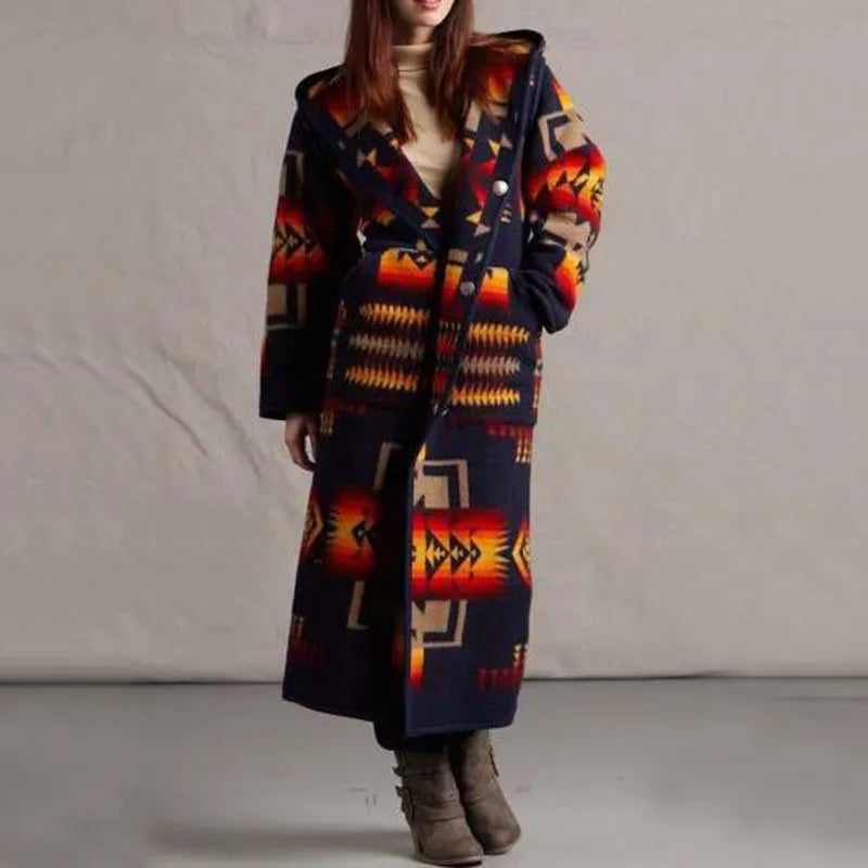 Stijlvolle winterjas met unieke details voor dames – Elvira