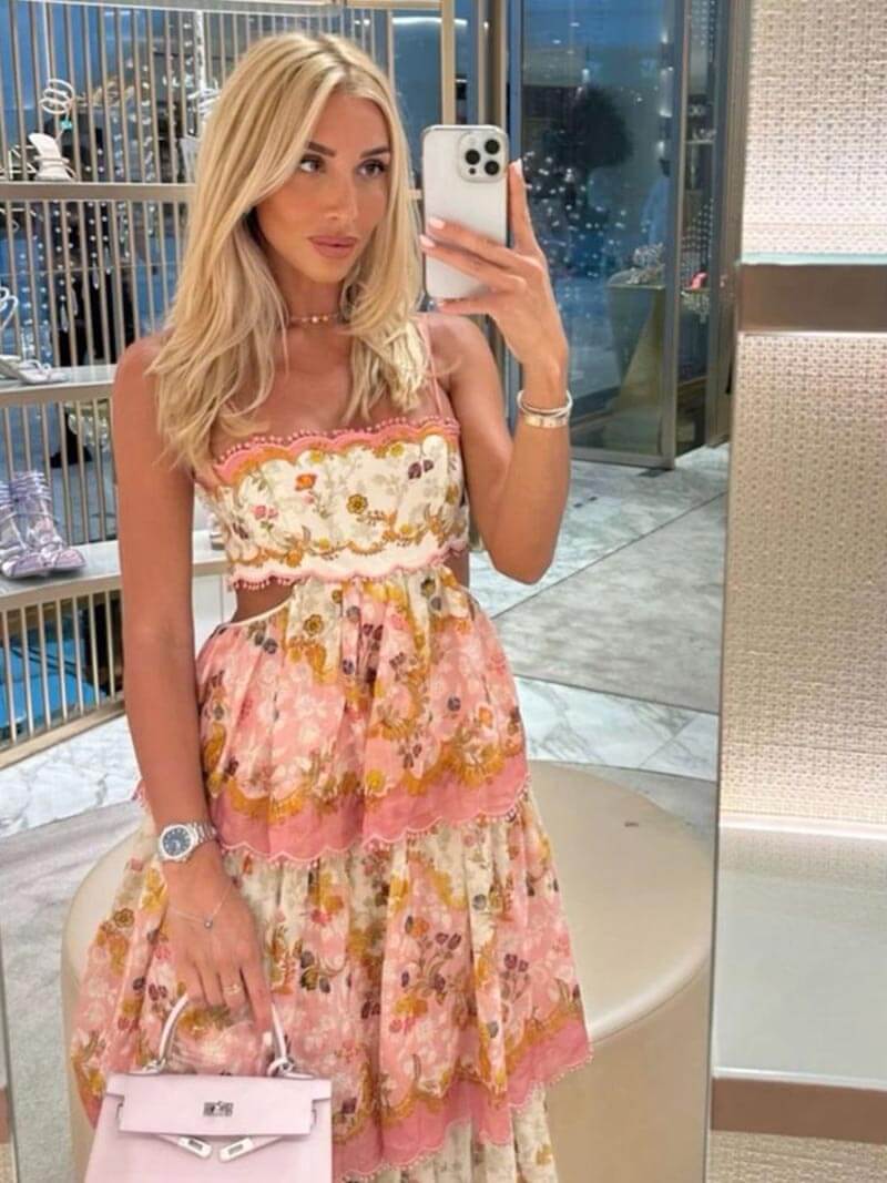 Lange zomerjurk voor dames in elegante stijl – Elise