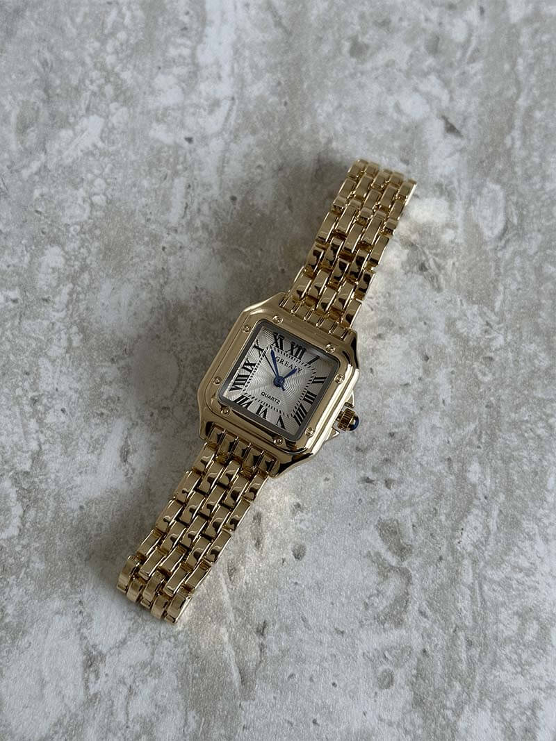Vierkant Horloge Dames Vintage Quartz - Elise
