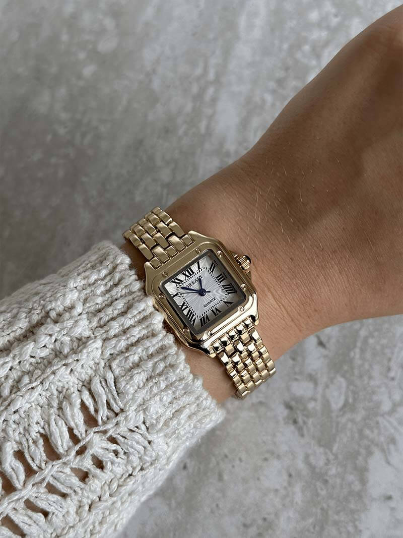 Vierkant Horloge Dames Vintage Quartz - Elise