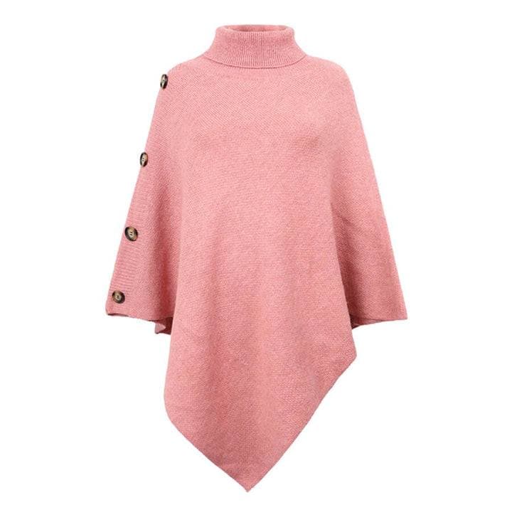 Oversized Coltrui Poncho met Knopen voor Dames – Theresa