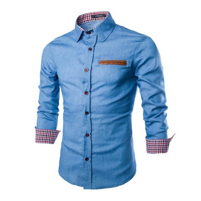 Denim blouse heren – stijlvol en comfortabel – Thomas