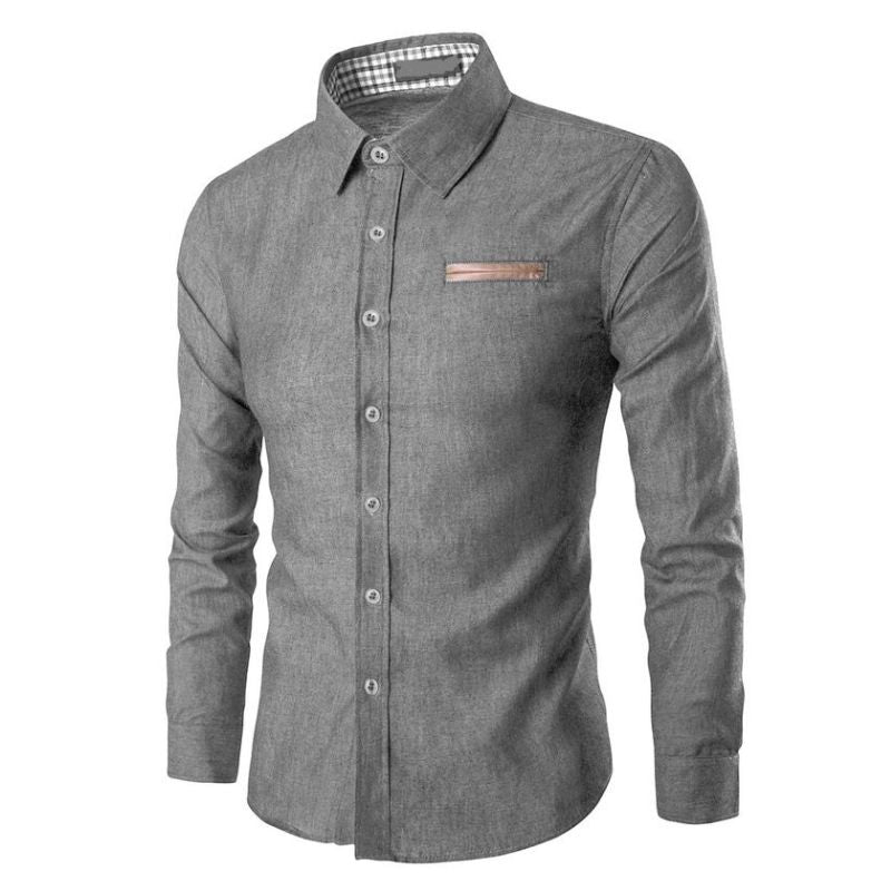 Denim blouse heren – stijlvol en comfortabel – Thomas