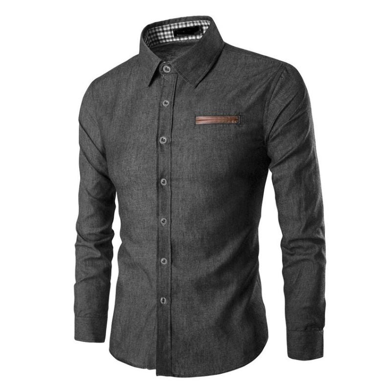 Denim blouse heren – stijlvol en comfortabel – Thomas