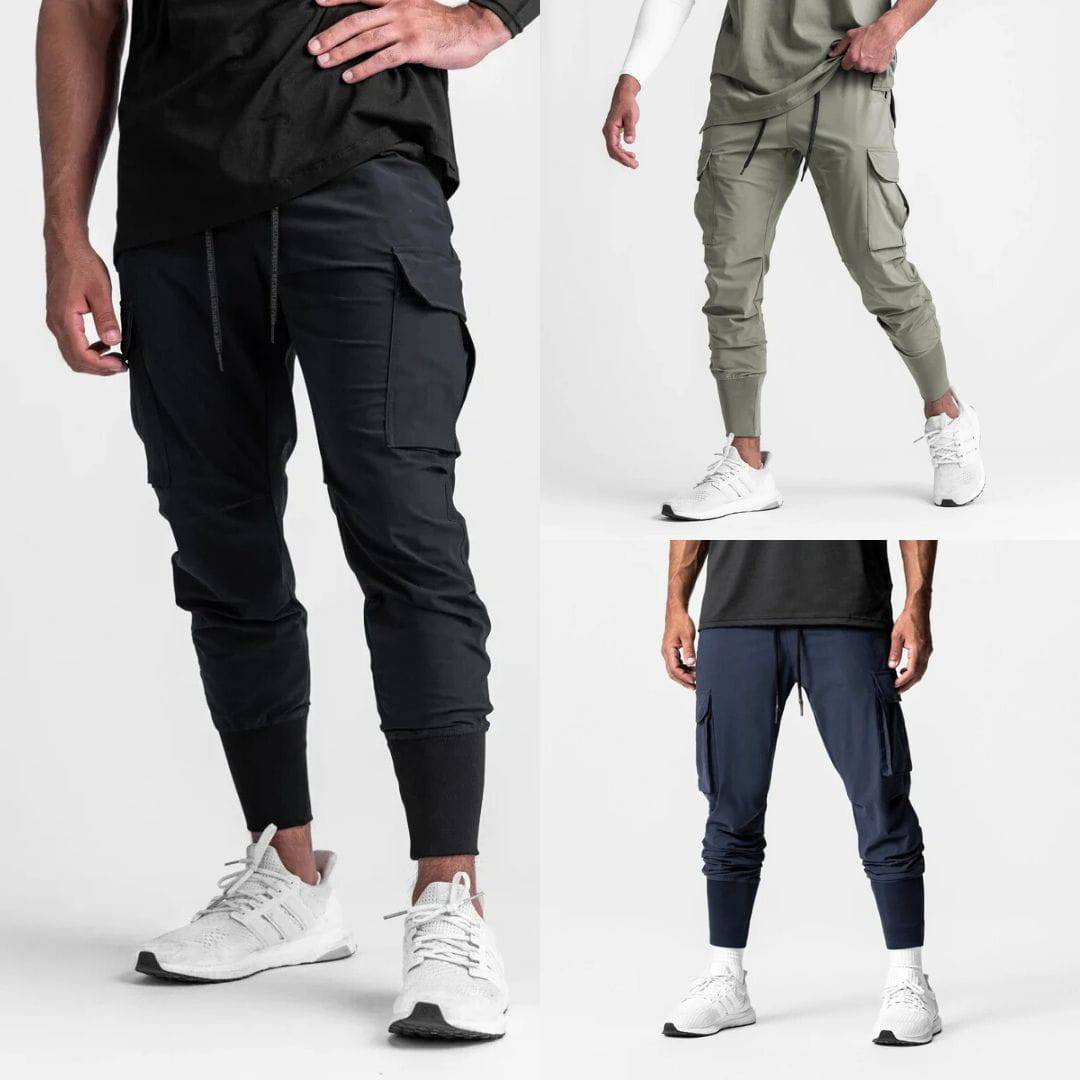 Stedelijke Cargo Joggers met Trekkoord voor Heren – Milan
