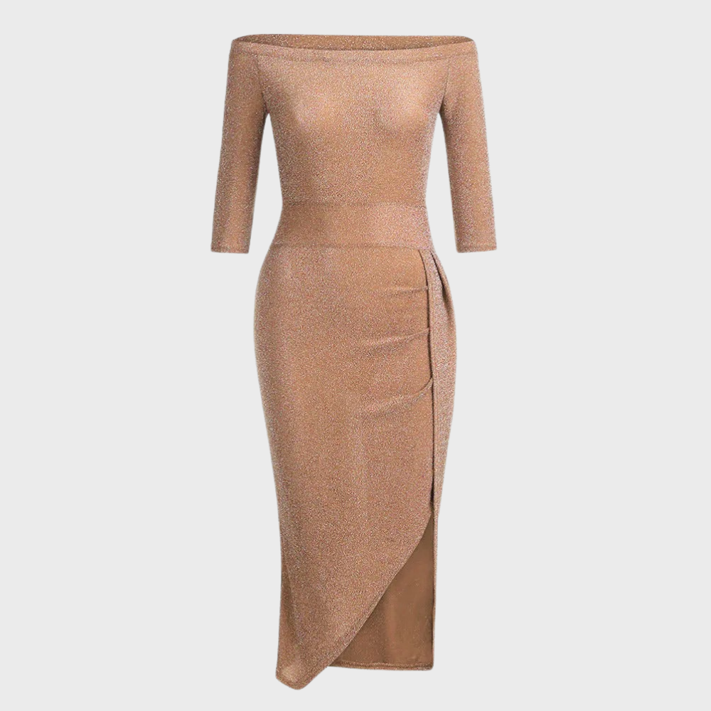 Elegante glitterjurk met flatterende pasvorm – Marit
