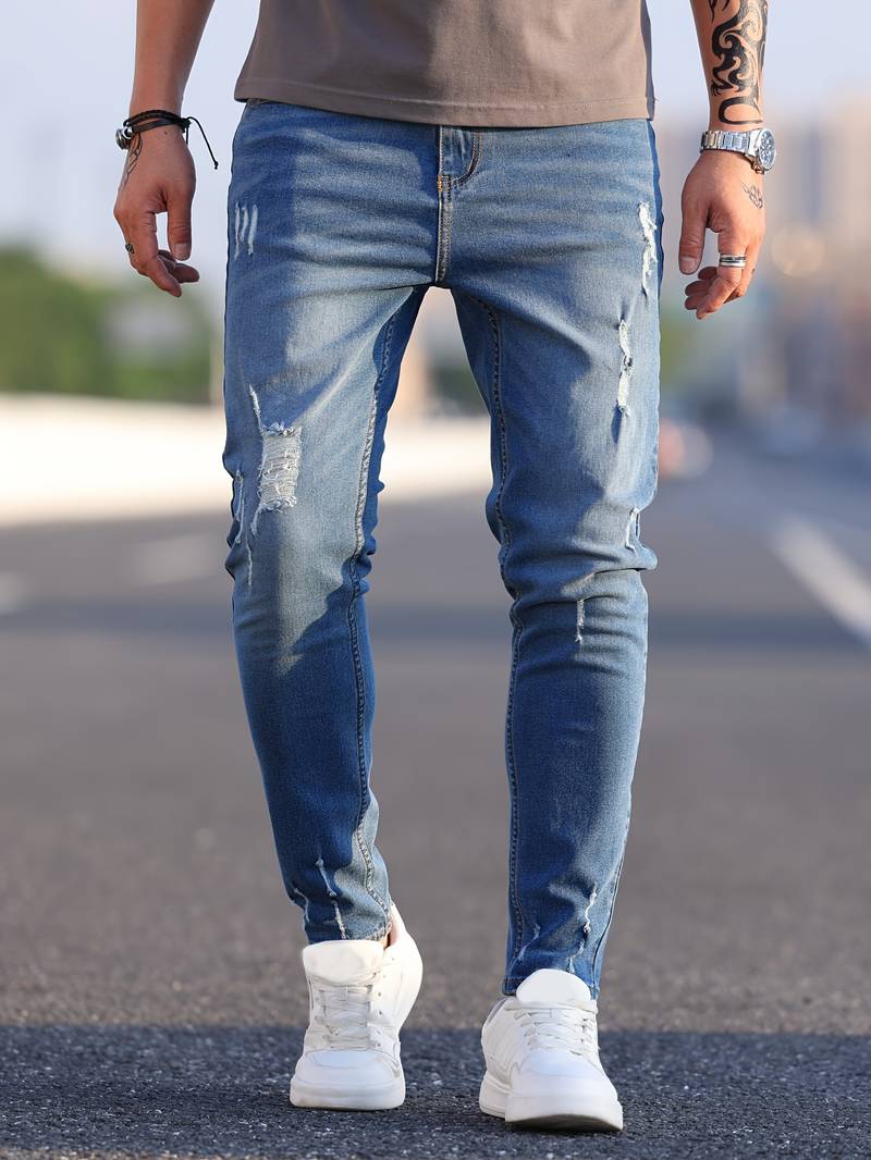 Slim Fit Jeans Heren – Stijlvolle en Comfortabele Look – Theo